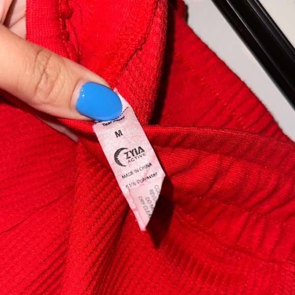 🌙 ZYIA Red Ribbed Pajama Set - Picture 7 of 9